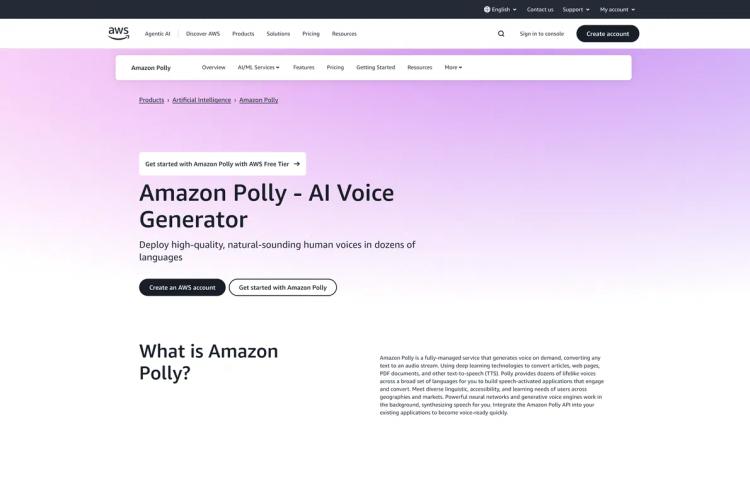 Amazon Polly featured image