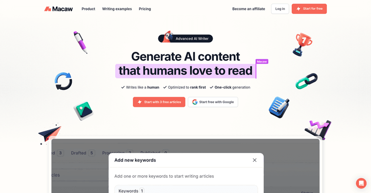 Macaw AI Writer featured image