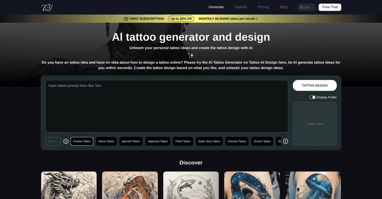 Tattoo AI Design featured image