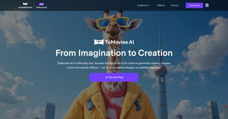 ToMoviee AI featured image