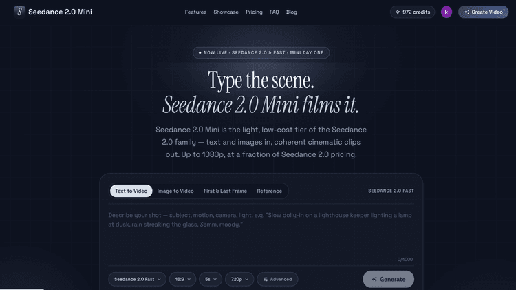 Seedance 2 Mini featured image Seedance 2 Mini featured image