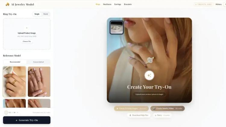 AI Jewelry Model featured image AI Jewelry Model featured image