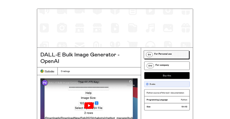 DALL-E Bulk Image Generator featured image DALL-E Bulk Image Generator featured image