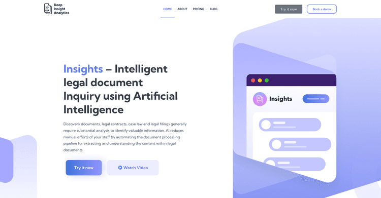 Insights - Intelligent Legal Document Inquiry featured image Insights - Intelligent Legal Document Inquiry featured image