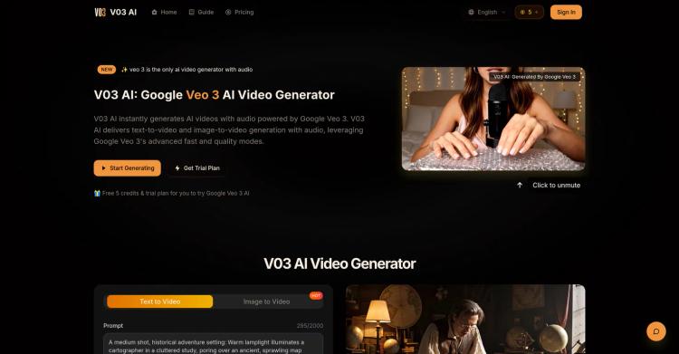 V03 AI Video Generator featured image V03 AI Video Generator featured image