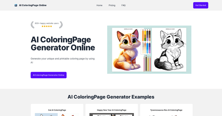 AI ColoringPage Online featured image AI ColoringPage Online featured image