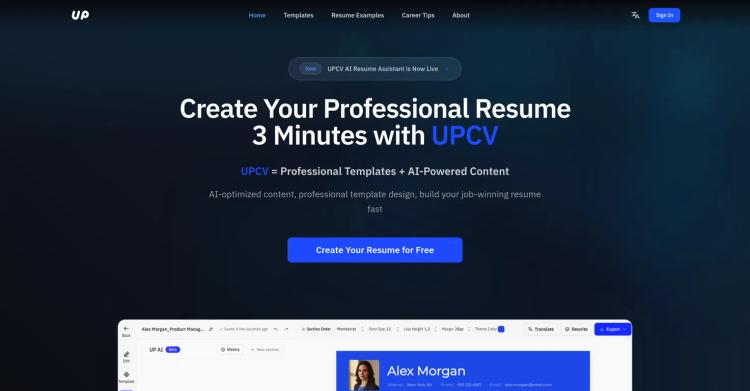 UPCV - AI Resume Builder featured image UPCV - AI Resume Builder featured image