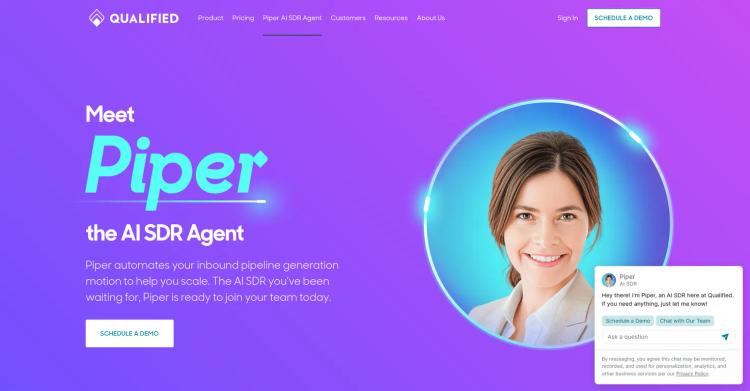 Piper SDR Agent by Qualified featured image Piper SDR Agent by Qualified featured image