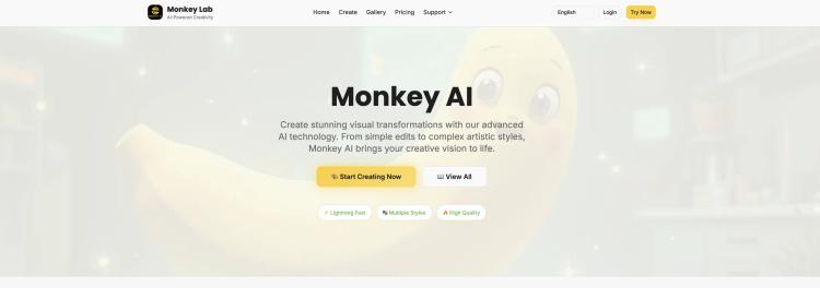 Monkey AI Image Generator featured image Monkey AI Image Generator featured image