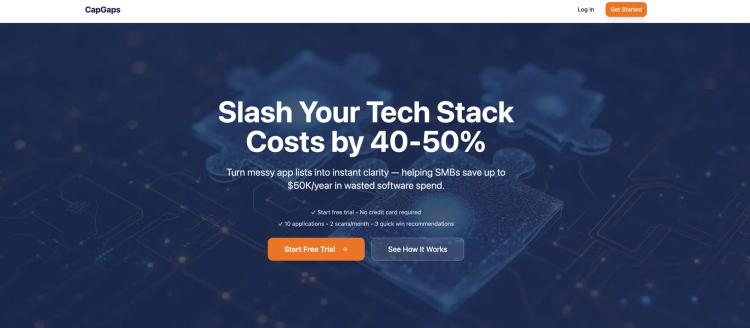 CapGaps - Slash Your Tech Stack Costs by 40-50% featured image CapGaps - Slash Your Tech Stack Costs by 40-50% featured image