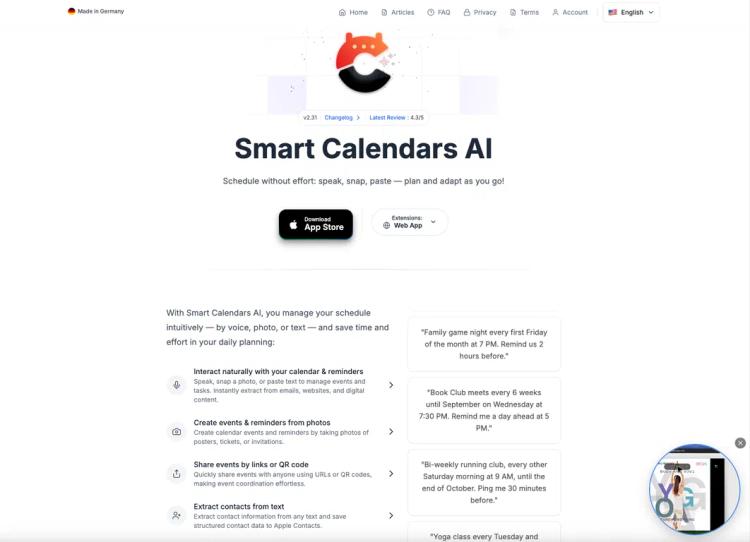 Smart Calendars AI — Plan fast & easy featured image Smart Calendars AI — Plan fast & easy featured image