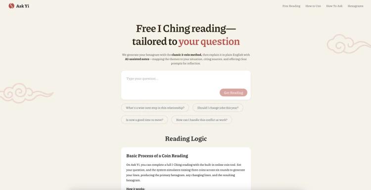 Ask Yi - I Ching Reading featured image Ask Yi - I Ching Reading featured image