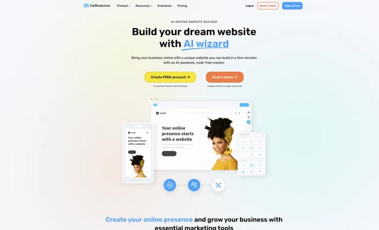 GetResponse AI Website Builder featured image GetResponse AI Website Builder featured image