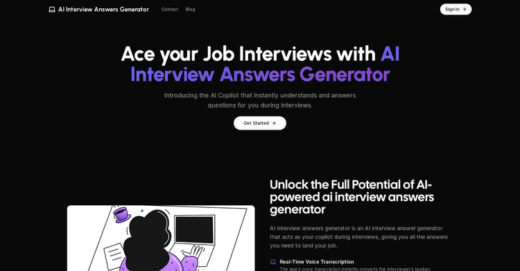 AI Interview Answers Generator featured image AI Interview Answers Generator featured image
