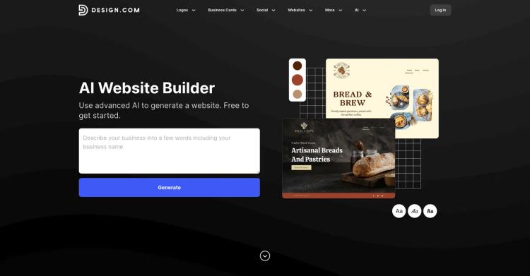 Design.com | AI Website Builder featured image Design.com | AI Website Builder featured image