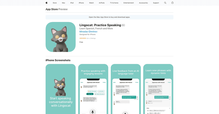 Lingocat: Practice Speaking featured image Lingocat: Practice Speaking featured image