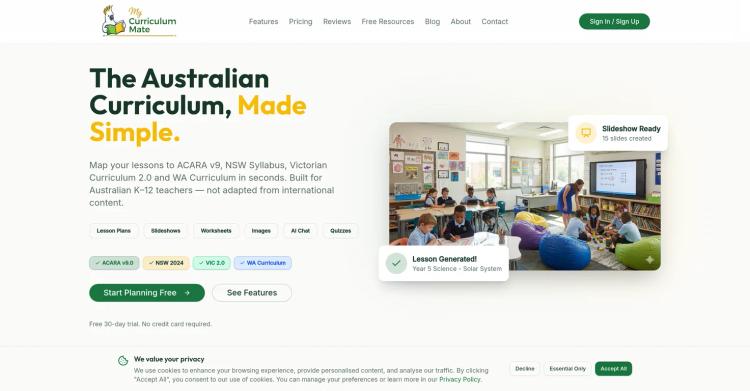 My Curriculum Mate Australia featured image My Curriculum Mate Australia featured image