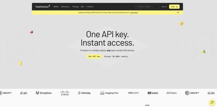 Featherless - Serverless LLM Hosting featured image Featherless - Serverless LLM Hosting featured image