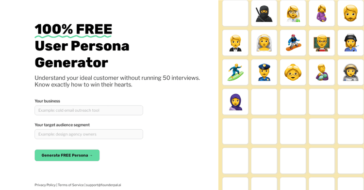 FounderPal Persona Generator featured image FounderPal Persona Generator featured image