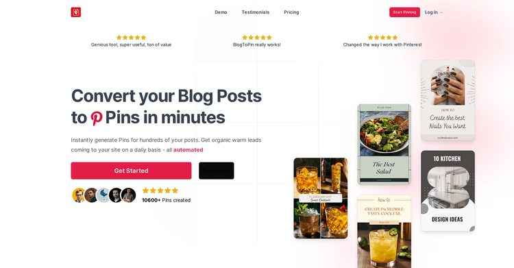 BlogToPin - Best Pinterest Automation Tool for Wordpr... featured image BlogToPin - Best Pinterest Automation Tool for Wordpr... featured image