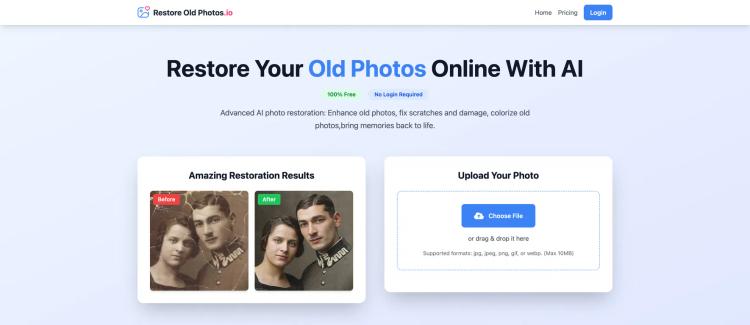 Restore Old Photos.io featured image Restore Old Photos.io featured image