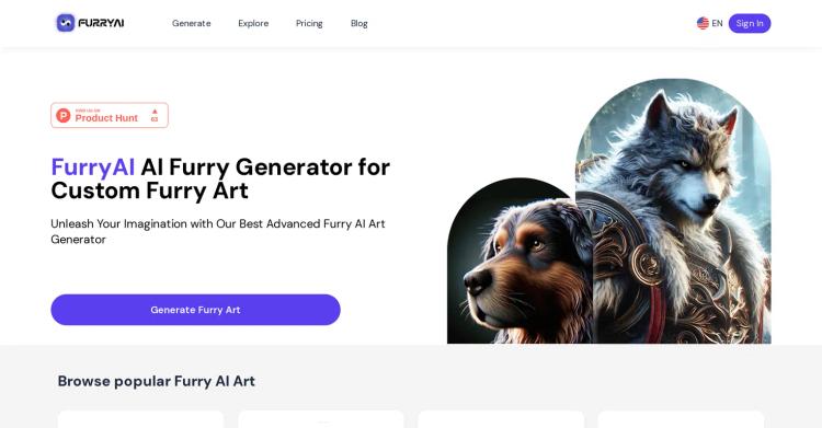Furry AI Art Generator featured image Furry AI Art Generator featured image