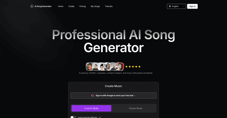 AI Song Generator AI featured image AI Song Generator AI featured image