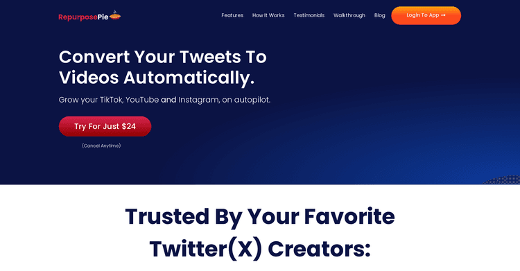 Tweet to Video by RepurposePie featured image Tweet to Video by RepurposePie featured image