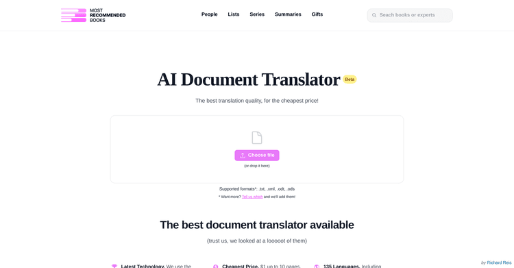 AI Document Translator featured image AI Document Translator featured image