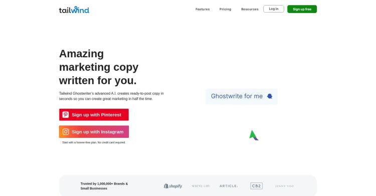 Tailwind Ghostwriter featured image Tailwind Ghostwriter featured image