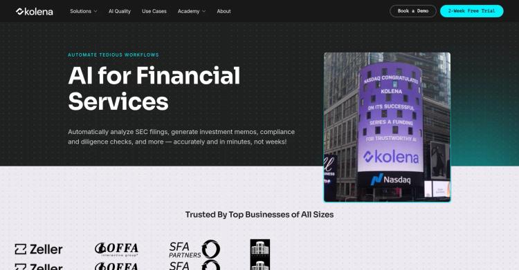 Kolena AI for Financial Services featured image Kolena AI for Financial Services featured image
