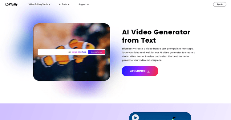 Clipfly AI Video Generator featured image Clipfly AI Video Generator featured image