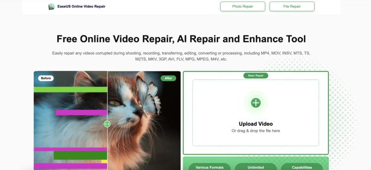 EaseUS Online Video Repair featured image EaseUS Online Video Repair featured image