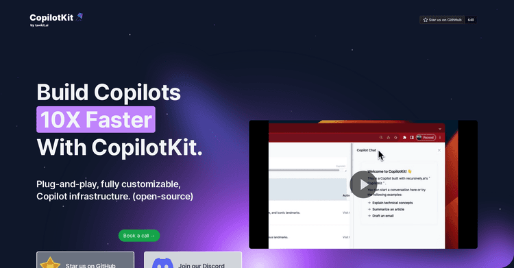 CopilotKit by TawkitAI featured image CopilotKit by TawkitAI featured image
