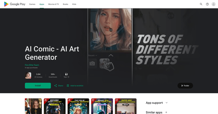 AI Comic - AI Art Generator featured image AI Comic - AI Art Generator featured image