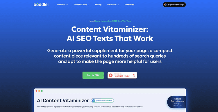 AI Content Vitaminizer by Buddler featured image AI Content Vitaminizer by Buddler featured image