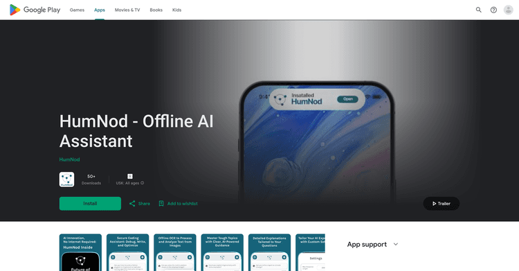 HumNod - Offline AI Assistant featured image HumNod - Offline AI Assistant featured image