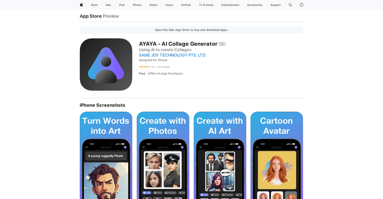 AYAYA - AI Collage Generator featured image AYAYA - AI Collage Generator featured image