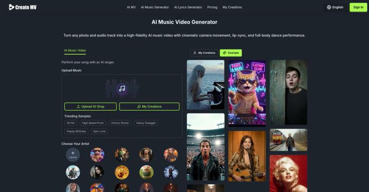 Create Music Video.AI featured image Create Music Video.AI featured image