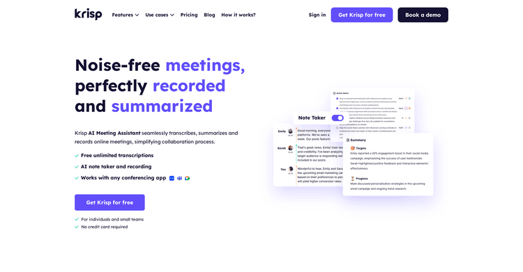 Krisp AI Meeting Assistant featured image Krisp AI Meeting Assistant featured image