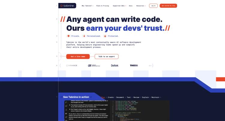 Tabnine AI code assistant featured image Tabnine AI code assistant featured image