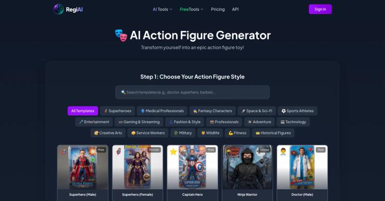 RegiAI | Action Figure Generator featured image RegiAI | Action Figure Generator featured image
