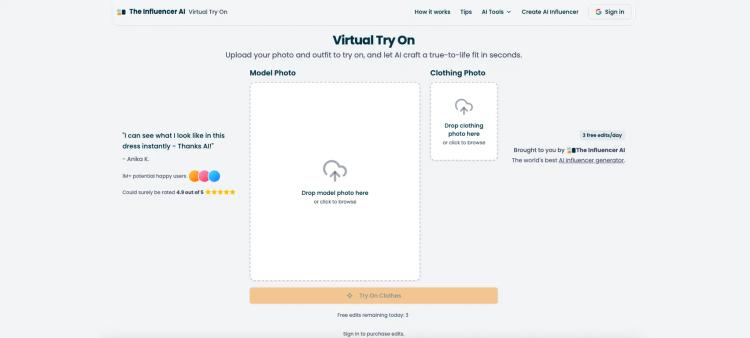 Virtual Try On by The Influencer AI featured image Virtual Try On by The Influencer AI featured image