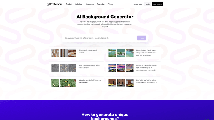 AI Background Generator by PhotoRoom featured image AI Background Generator by PhotoRoom featured image