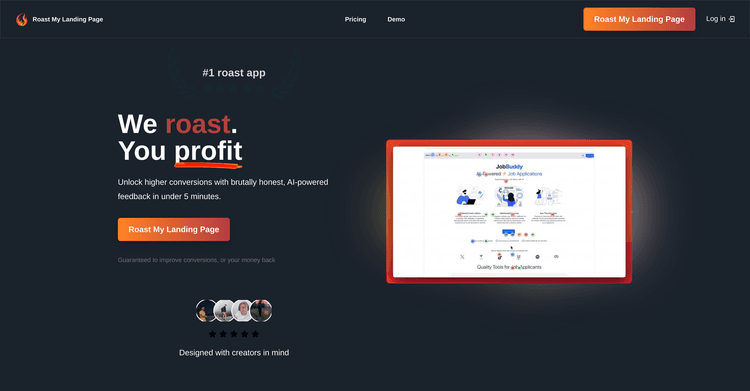 Roast My Landing Page featured image Roast My Landing Page featured image