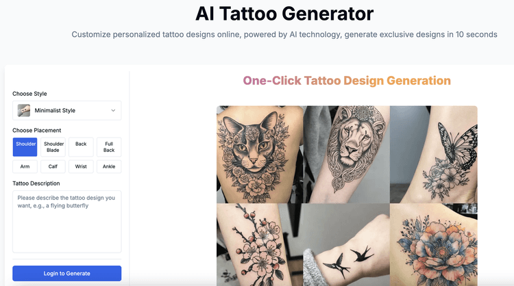 DeepMaker AI Tattoo Generator featured image DeepMaker AI Tattoo Generator featured image