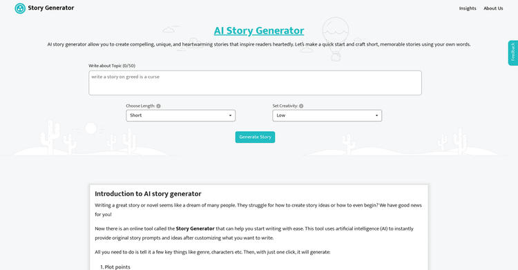 AIStoryGenerator.com featured image AIStoryGenerator.com featured image
