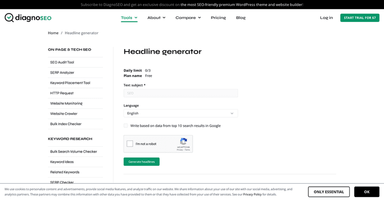AI Headline Generator by DiagnoSEO featured image AI Headline Generator by DiagnoSEO featured image