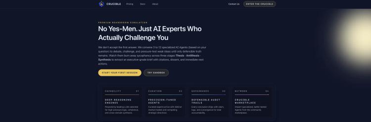 Crucible AI Braintrust - Decision Intelligence Platfo... featured image Crucible AI Braintrust - Decision Intelligence Platfo... featured image