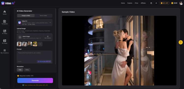 Vdoo AI | Image to Video Generator featured image Vdoo AI | Image to Video Generator featured image